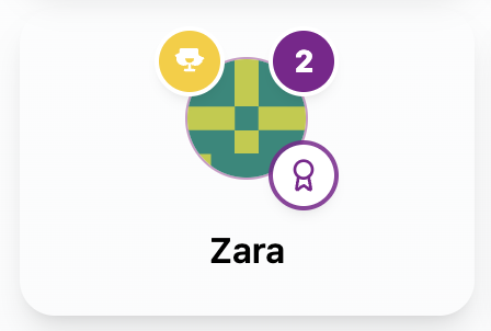 Chorish dashboard member tile showing a certificate notification badge